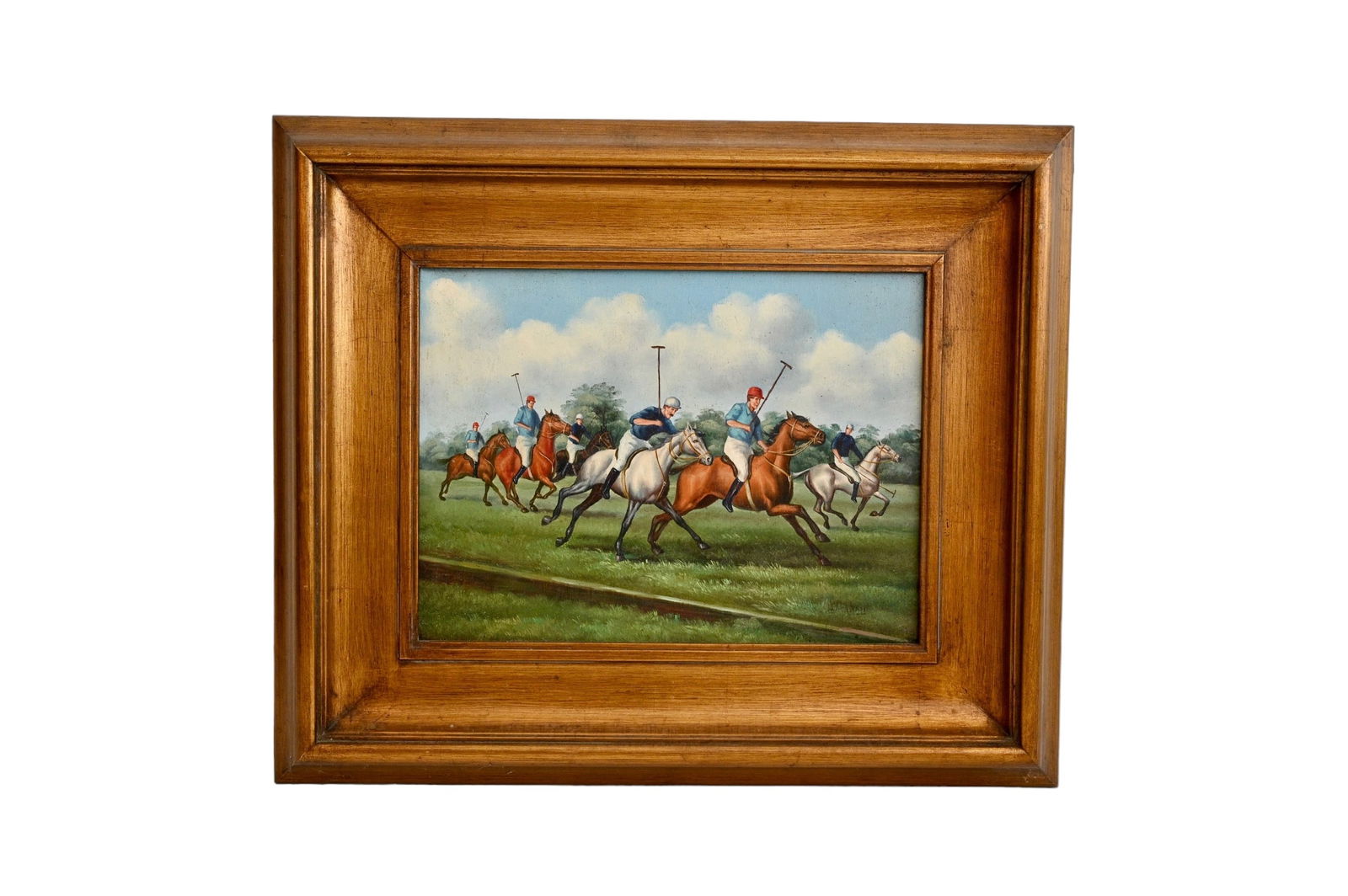 Illegible Oil, Polo Players (1 of 8)