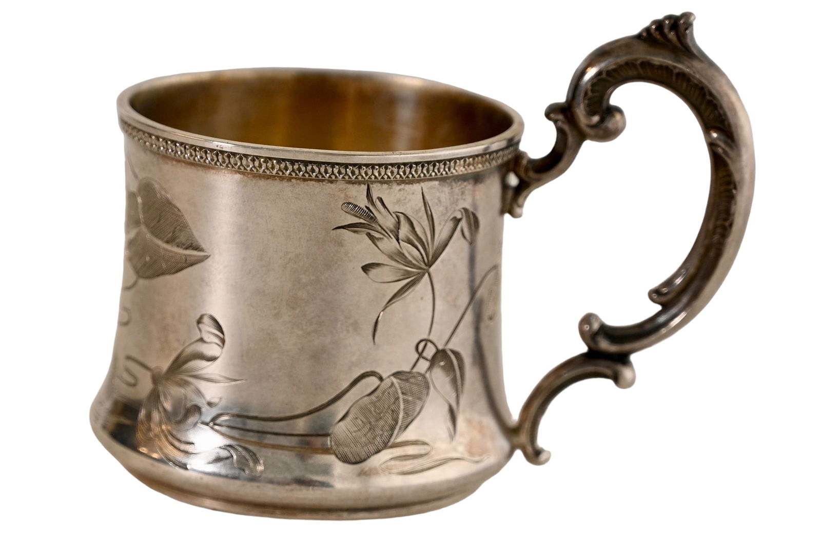 Russian AK 84 Silver Engraved Cup (1 of 8)
