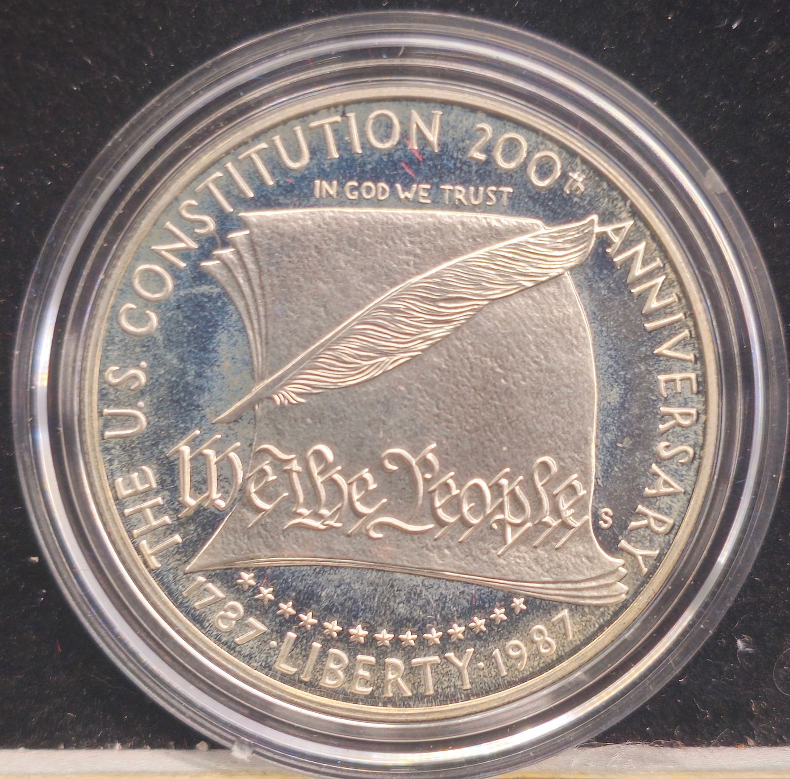 1987-S United States Constitution Silver Dollar Coin OGP (1 of 4)