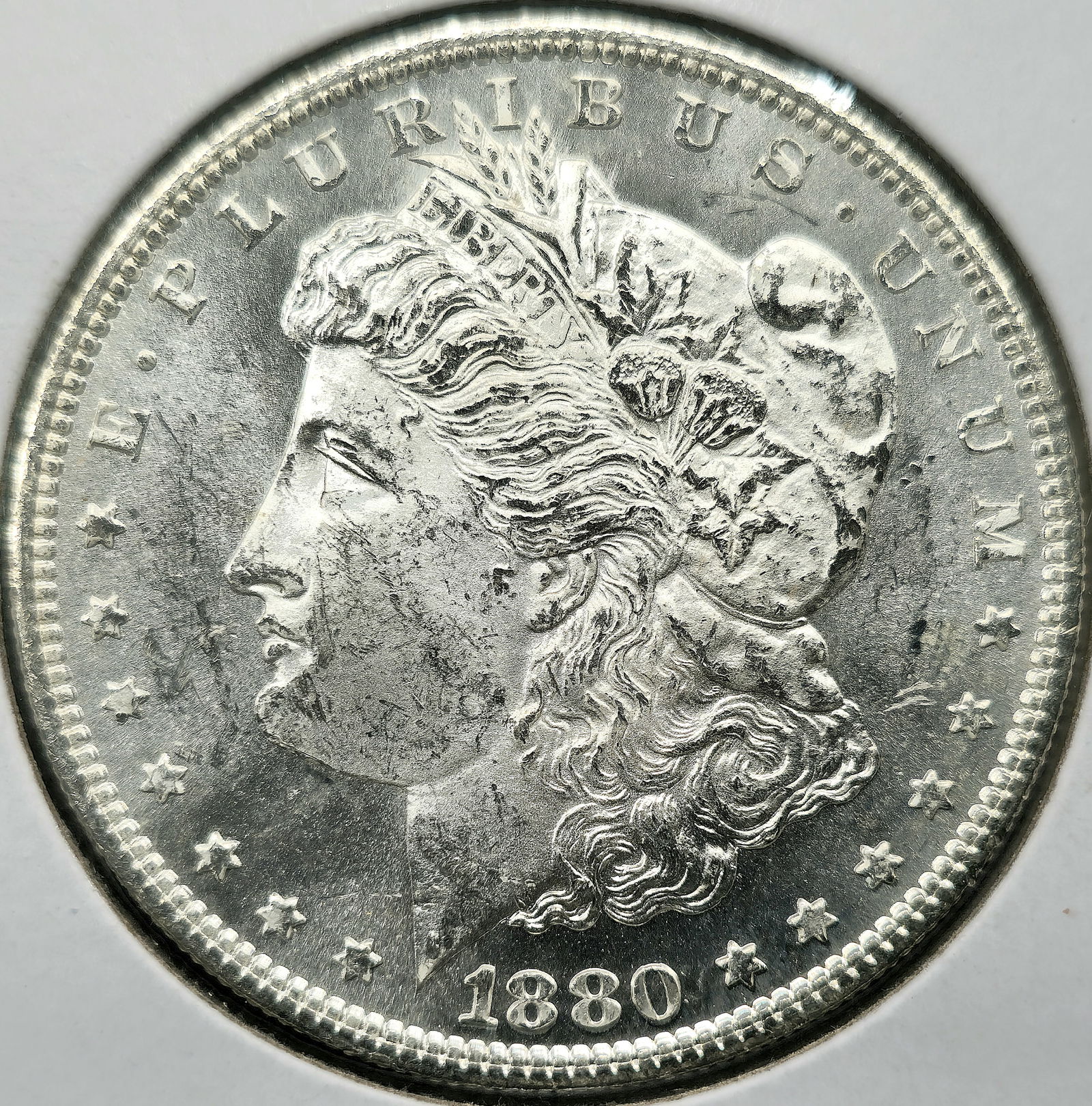 1880-S Morgan Silver Dollar Coin Uncirculated (1 of 2)