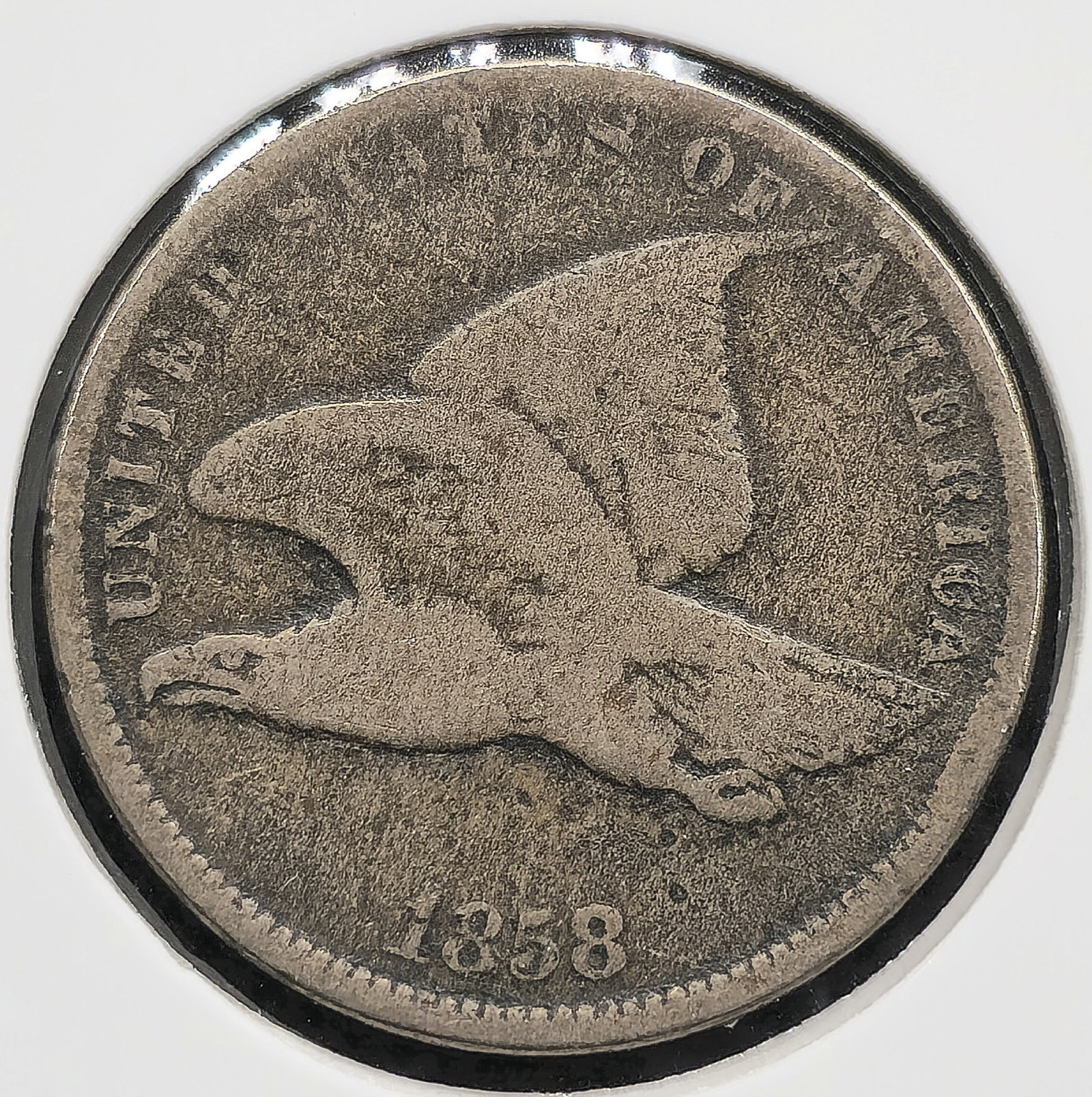 1858 Flying Eagle One Cent Coin (1 of 2)