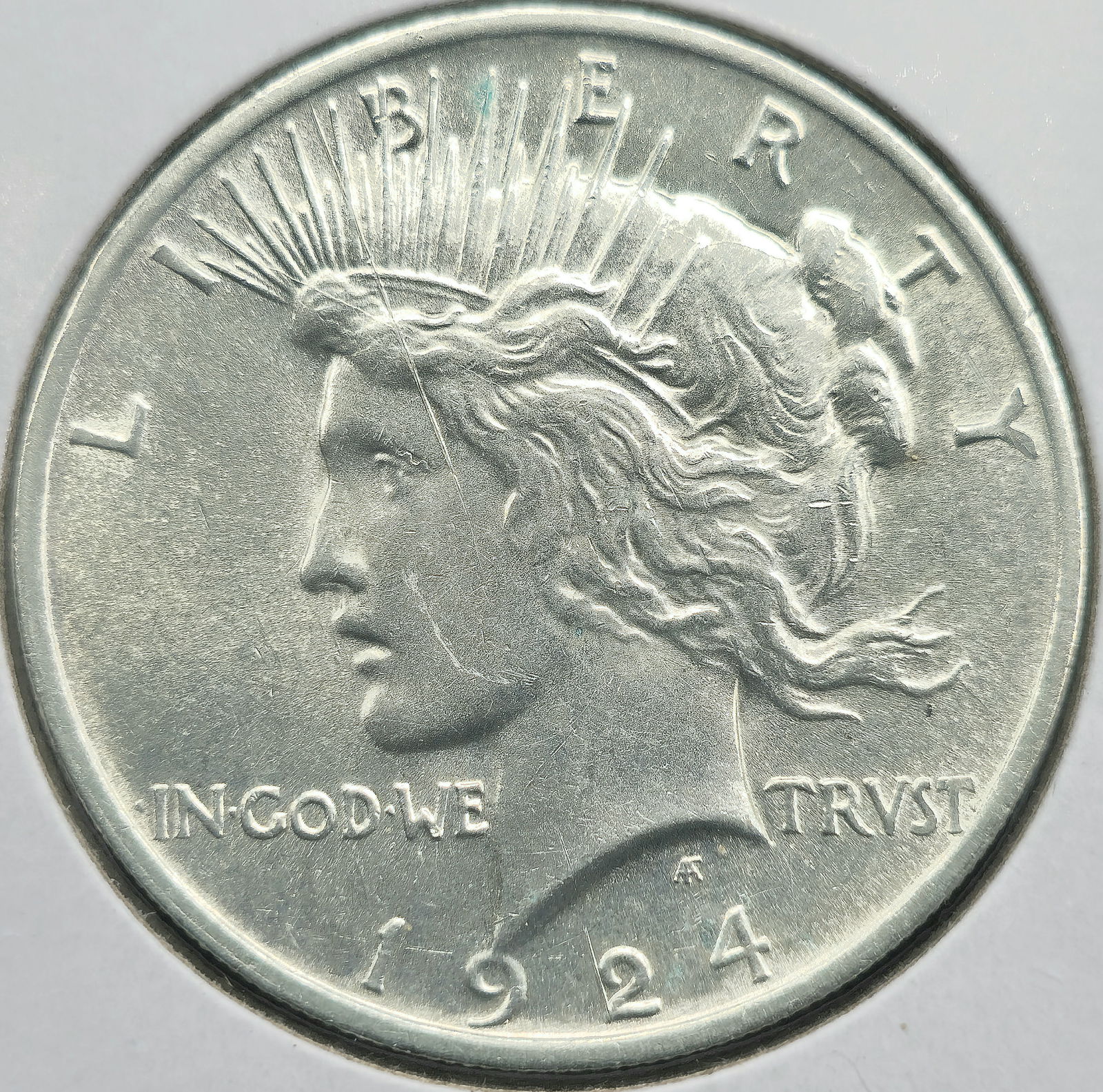 1924 Peace Silver Dollar Coin (1 of 2)