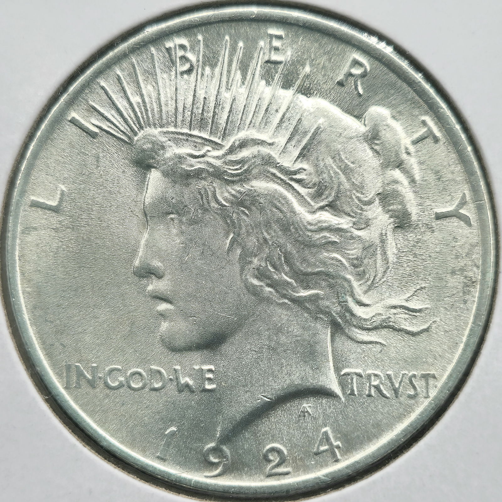 1924 Peace Silver Dollar Coin (1 of 2)