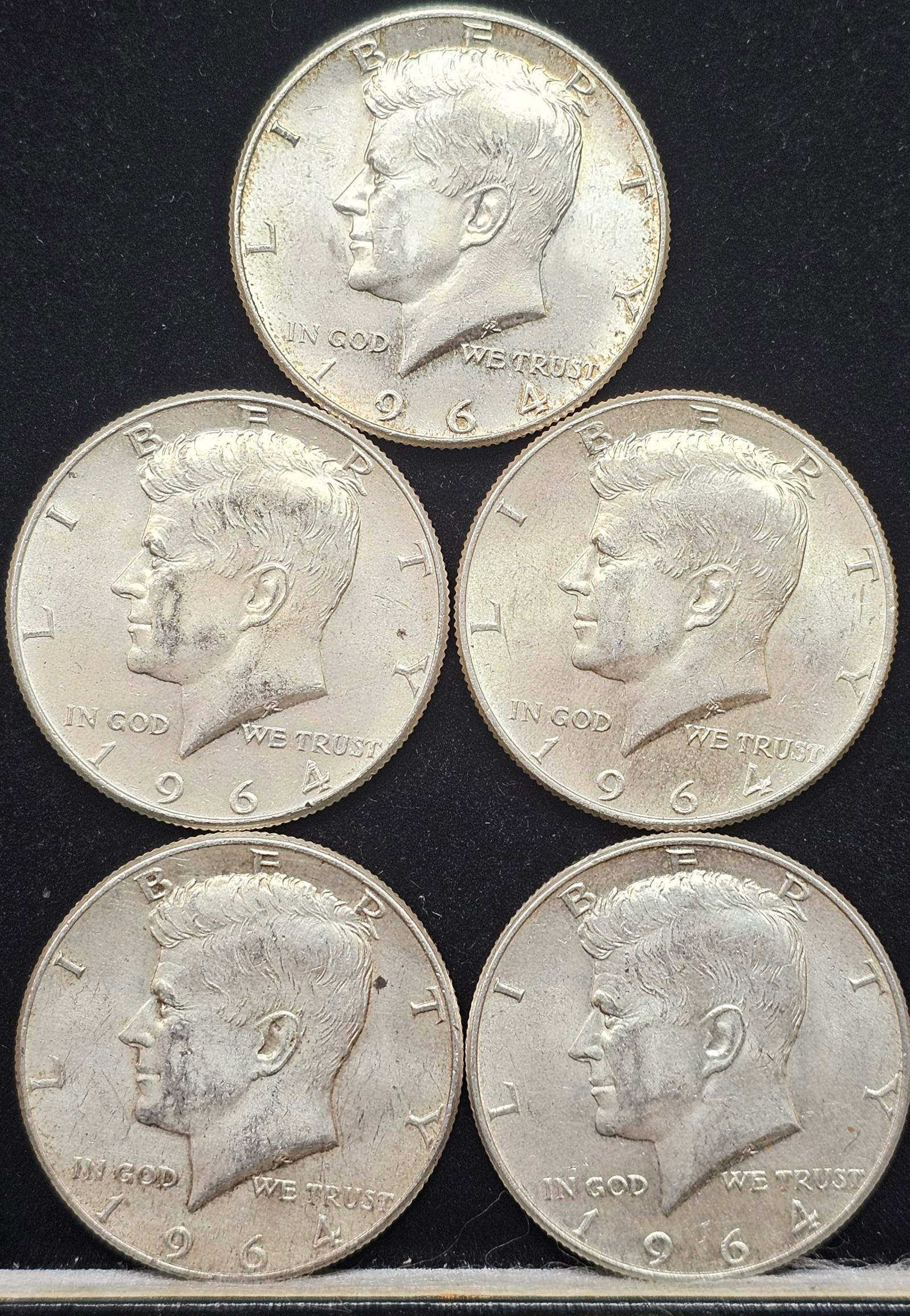 1964 Kennedy Silver Half Dollars (1 of 2)