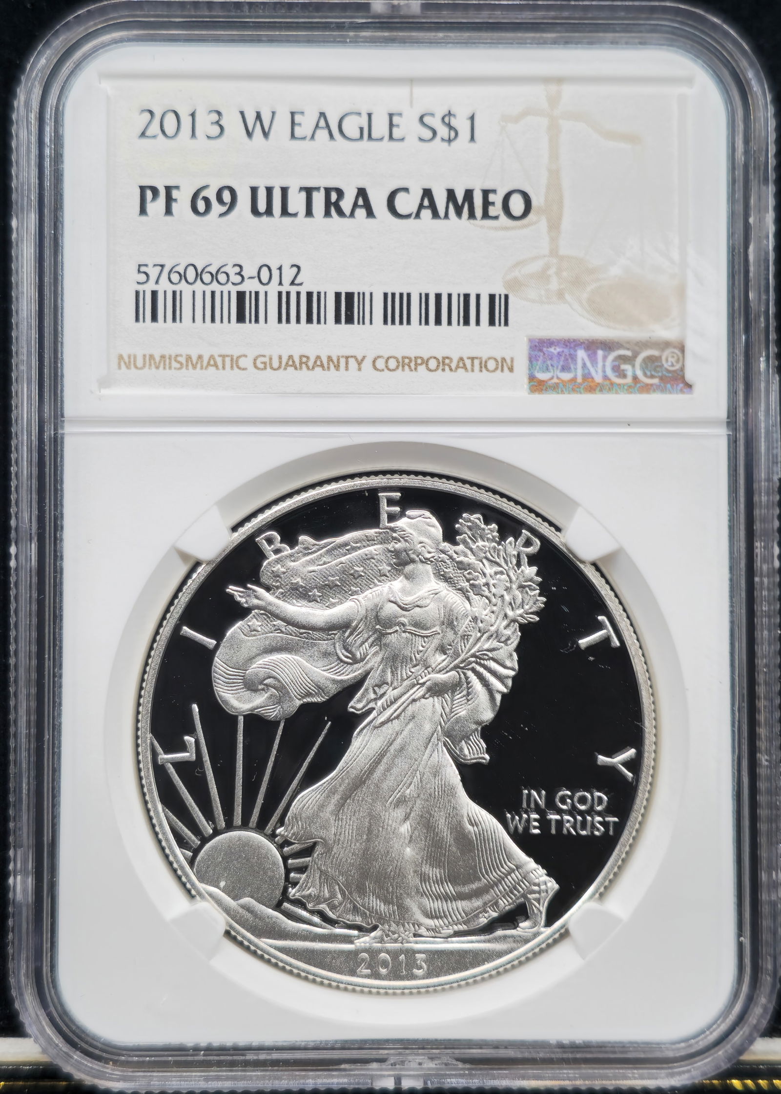 2013-W American Silver Eagle PF 69 Ultra Cameo NGC (1 of 2)