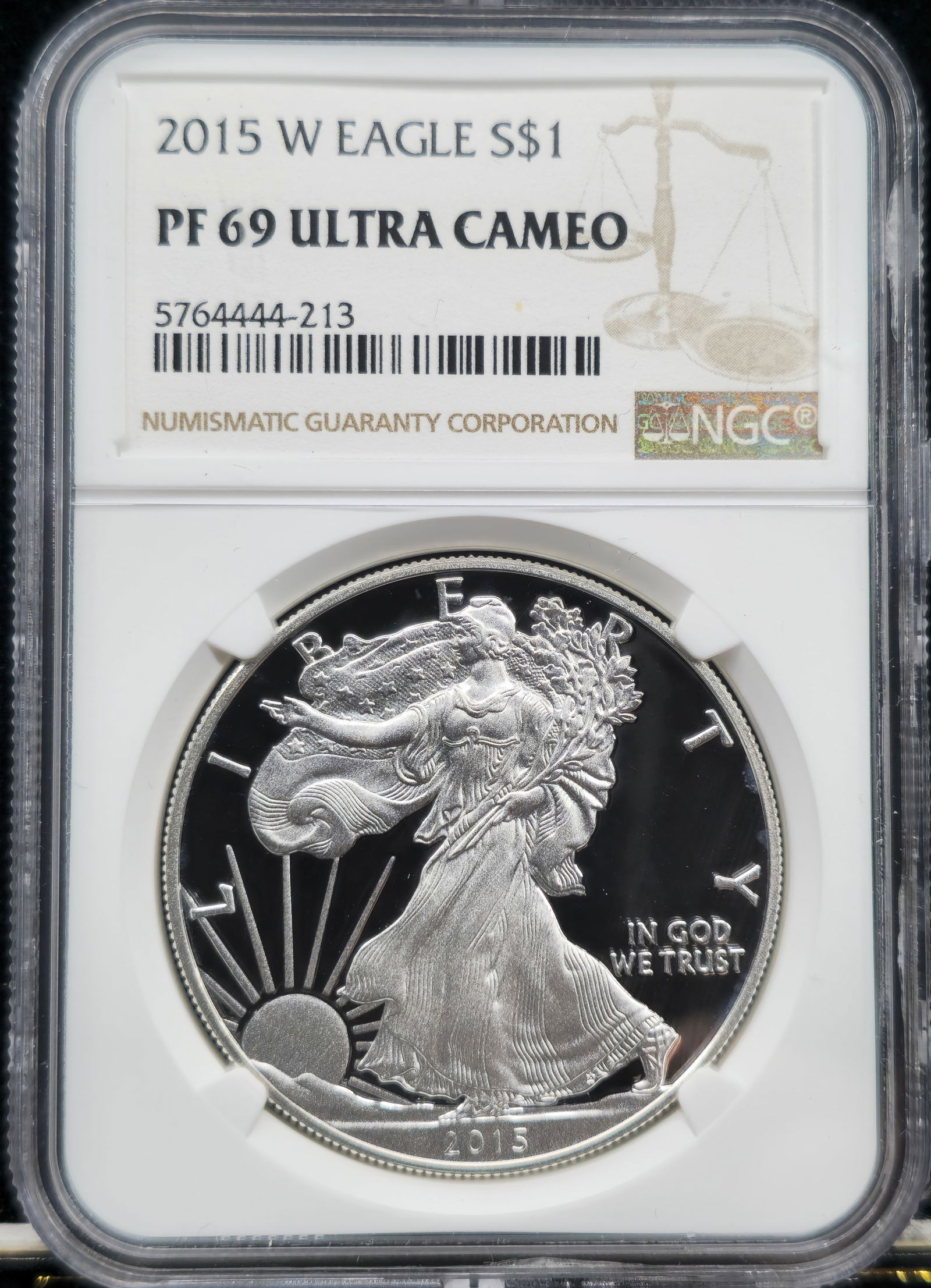 2015-W American Silver Eagle PF 69 Ultra Cameo NGC (1 of 2)