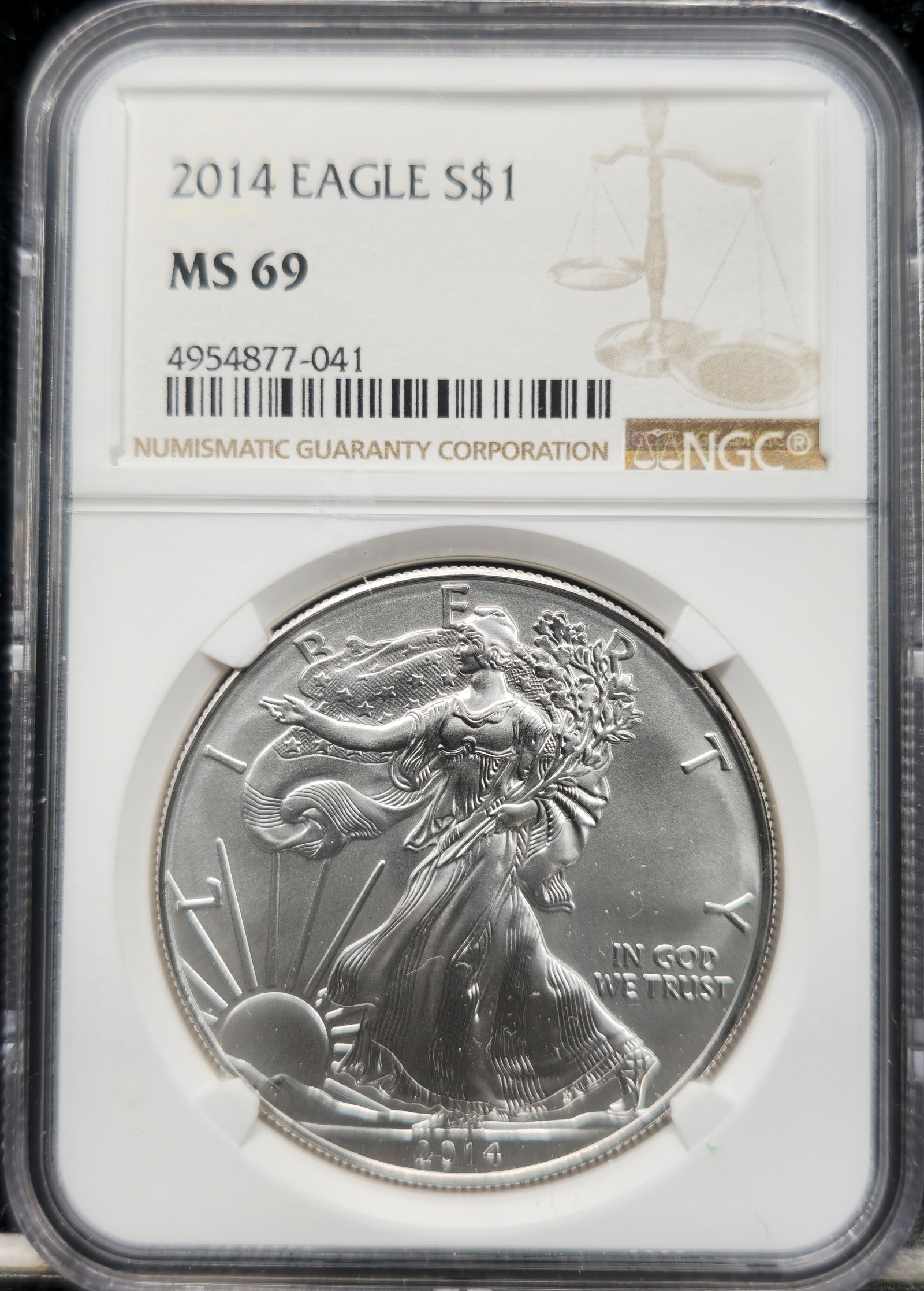 2014 American 1oz. Silver Eagle MS 69 NGC (1 of 2)