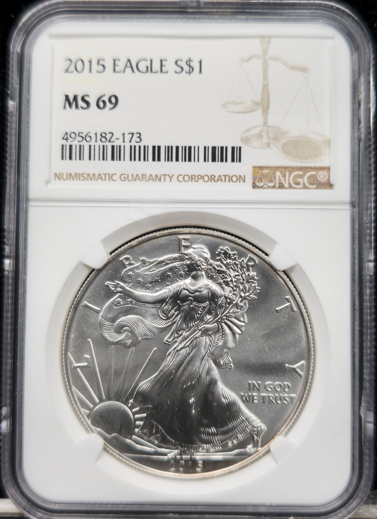 2015 American 1oz. Silver Eagle MS 69 NGC (1 of 2)