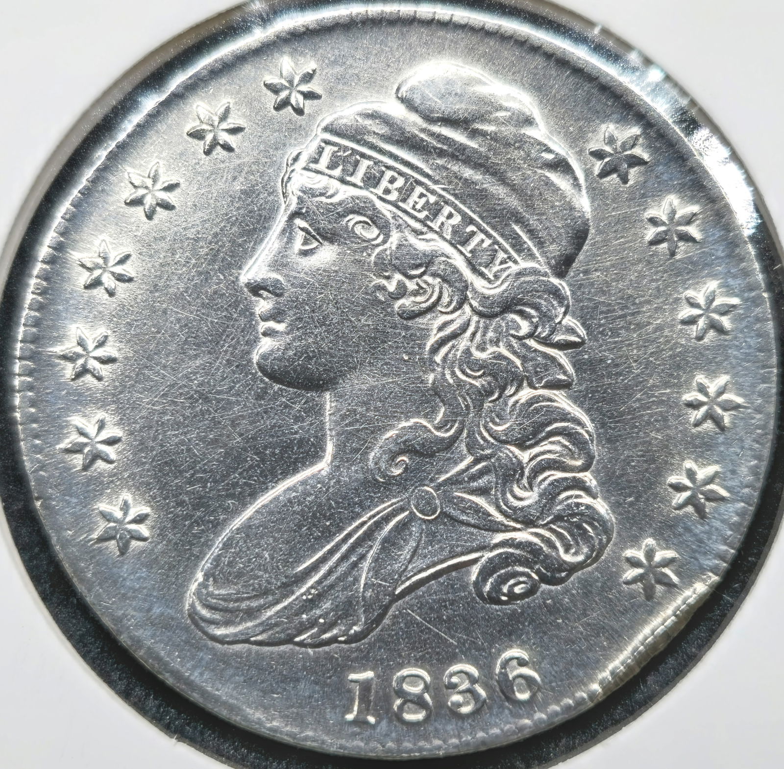 1836 Capped Bust Half Dollar (1 of 2)