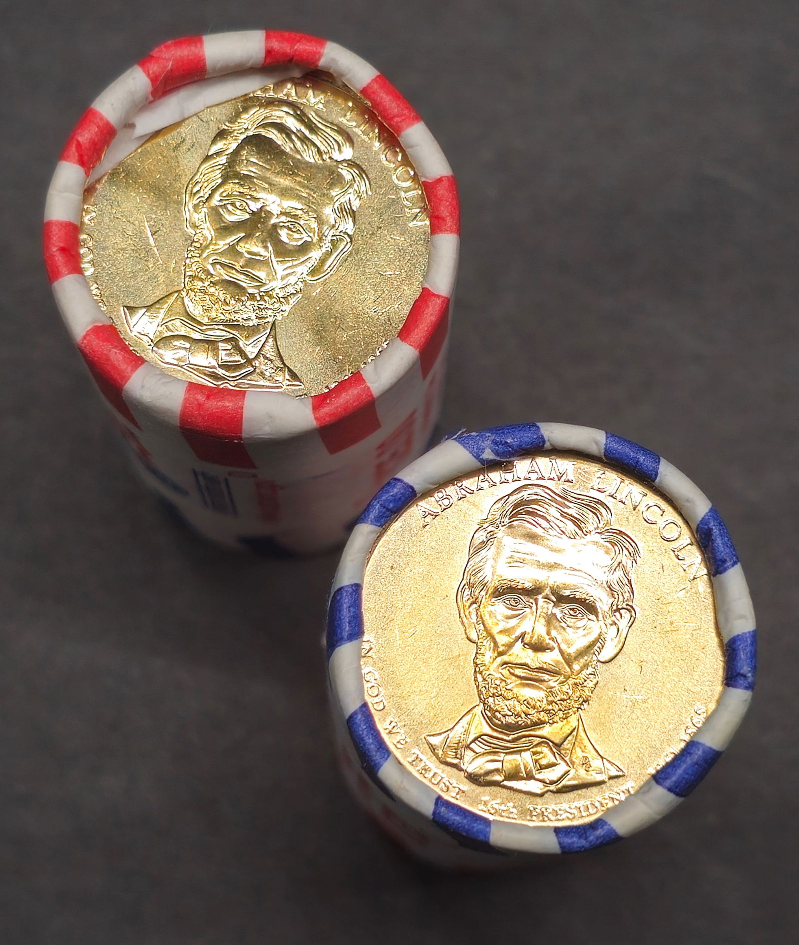 2010-D Abraham Lincoln Presidential Dollar $25 U.S. Mint Rolls (1 of 2)