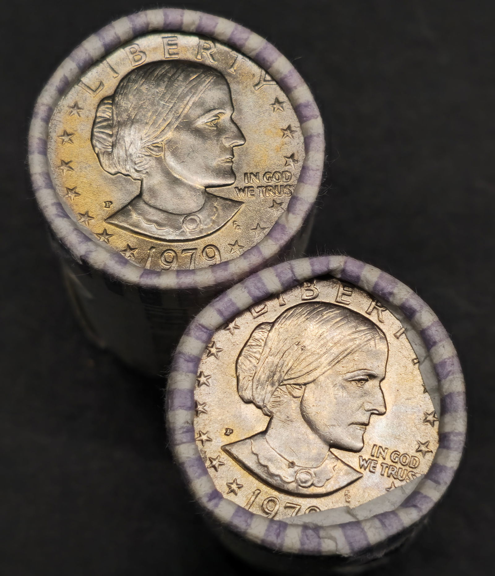 1979 Susan B. Anthony Dollar Original Federal Reserve  $25 Dollar Rolls Uncirculated (1 of 2)