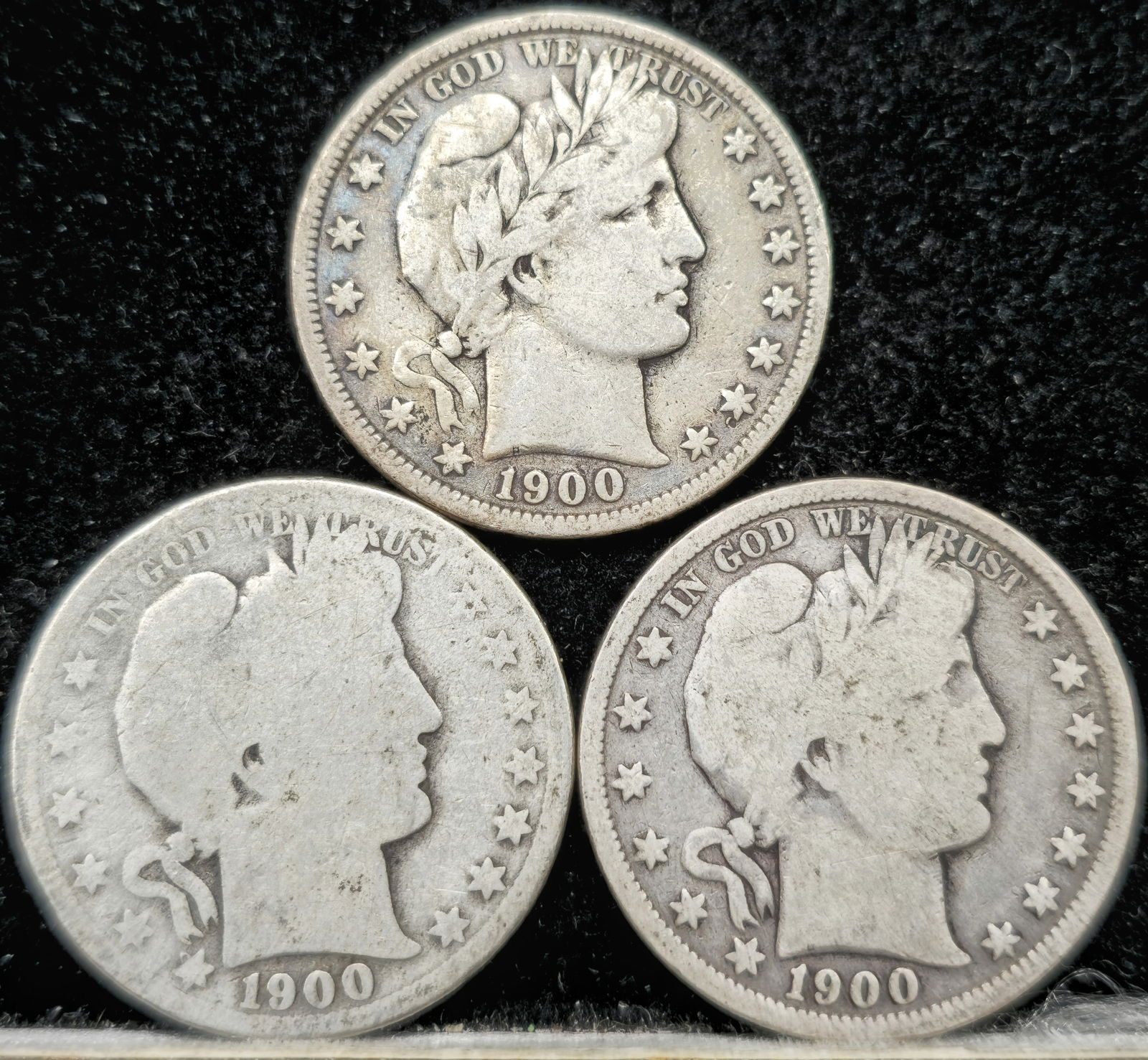 1900 Barber Half Dollar Coins (1 of 2)