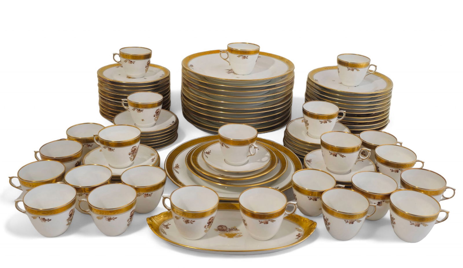 Royal Copenhagen "Golden Basket" Porcelain Tableware (1 of 6)