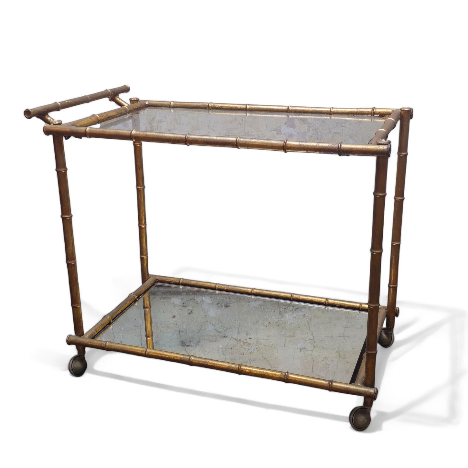 MCM Gilded Hollywood Regency Tea Cart (1 of 4)