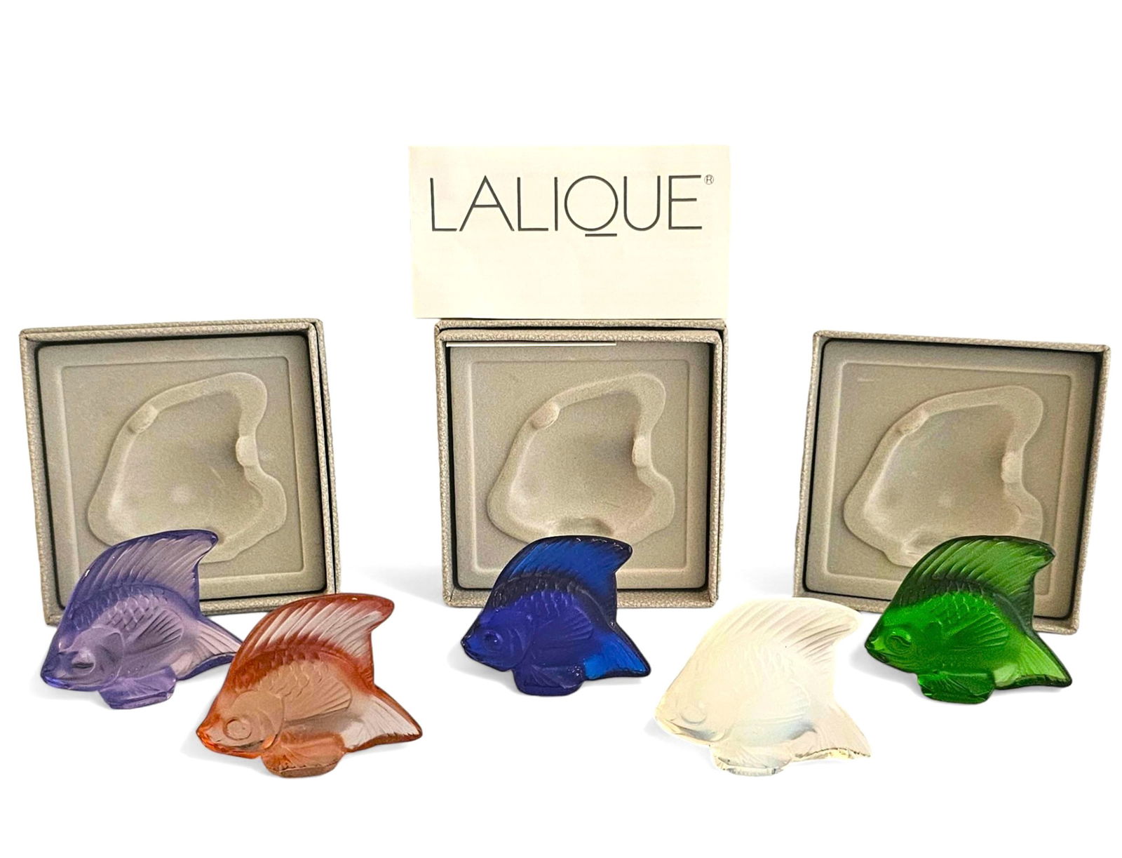 Lalique French Crystal Fish (1 of 6)