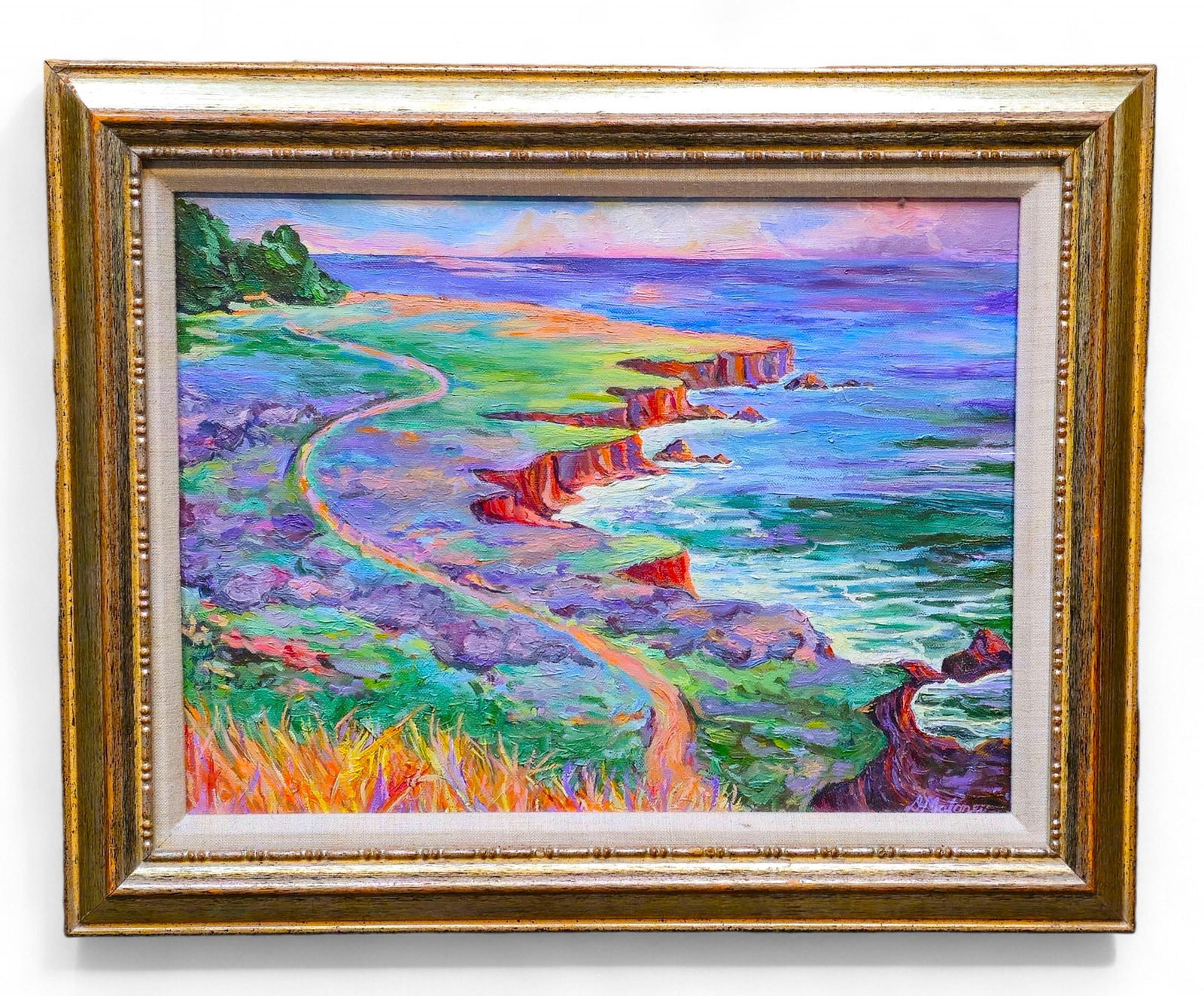 Dave Maloney (20th Century, Montana) Sun Set Coastal Scene (1 of 8)