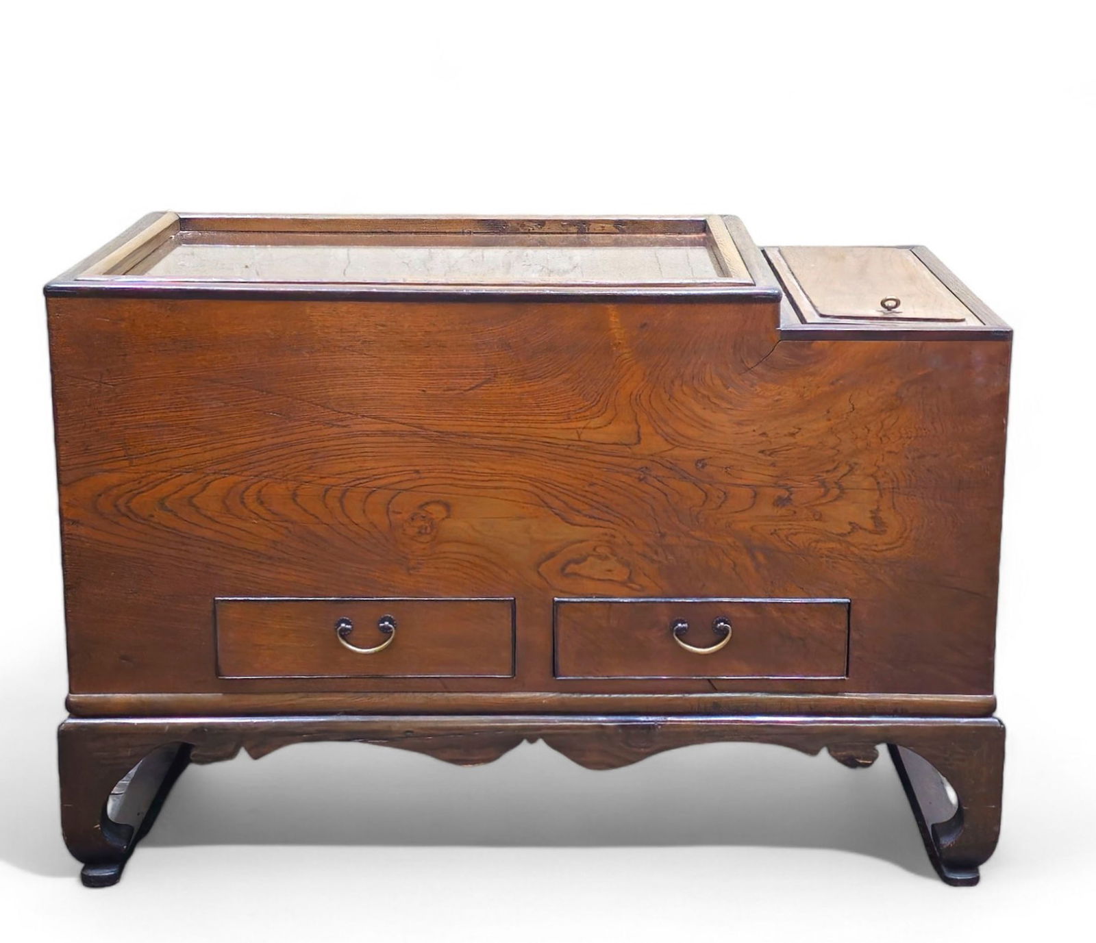 Chinese Teak Copper Lined Planter Table (1 of 7)