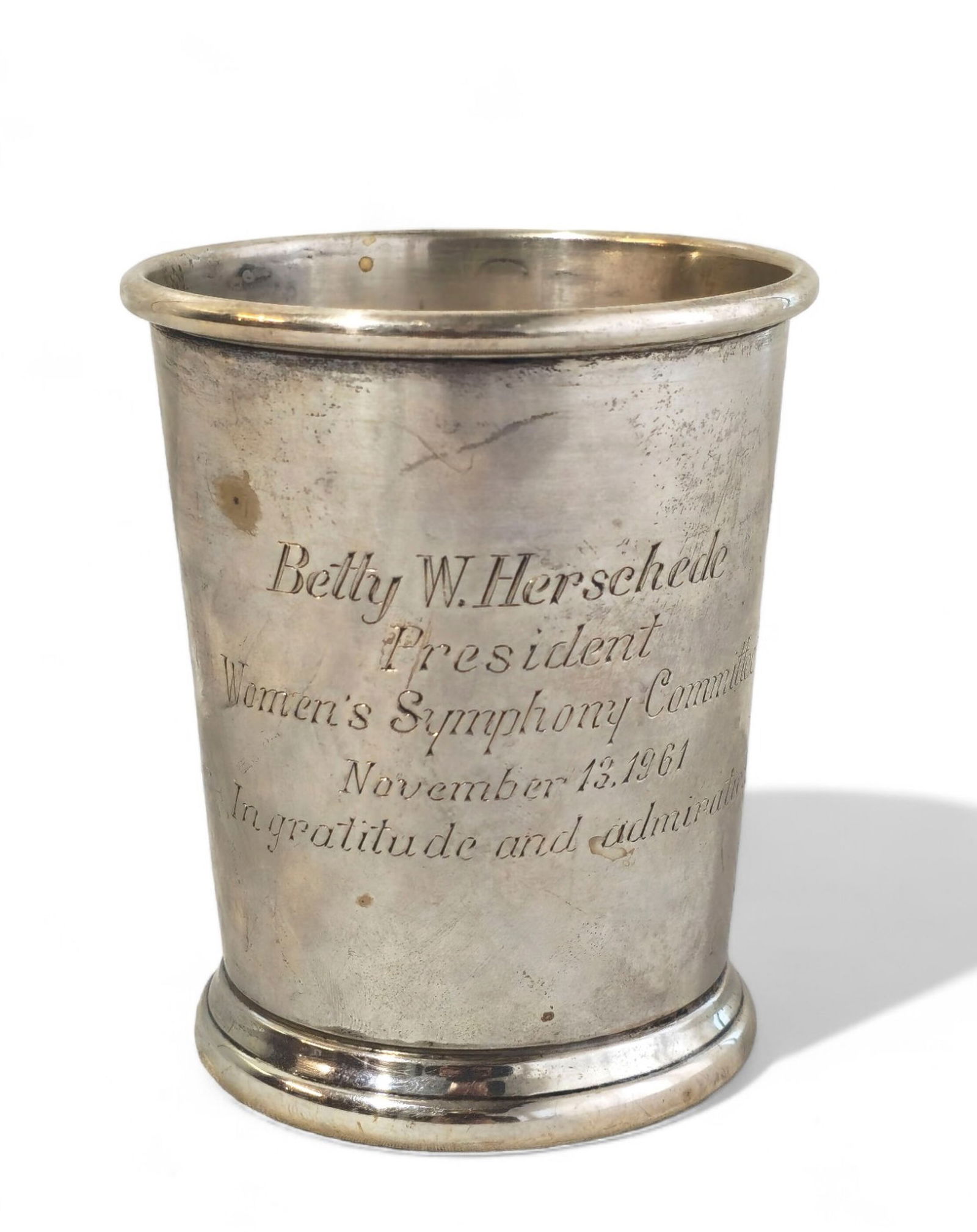 Frank Herschede Co. Sterling Silver Mint Julep Cup (1 of 5)