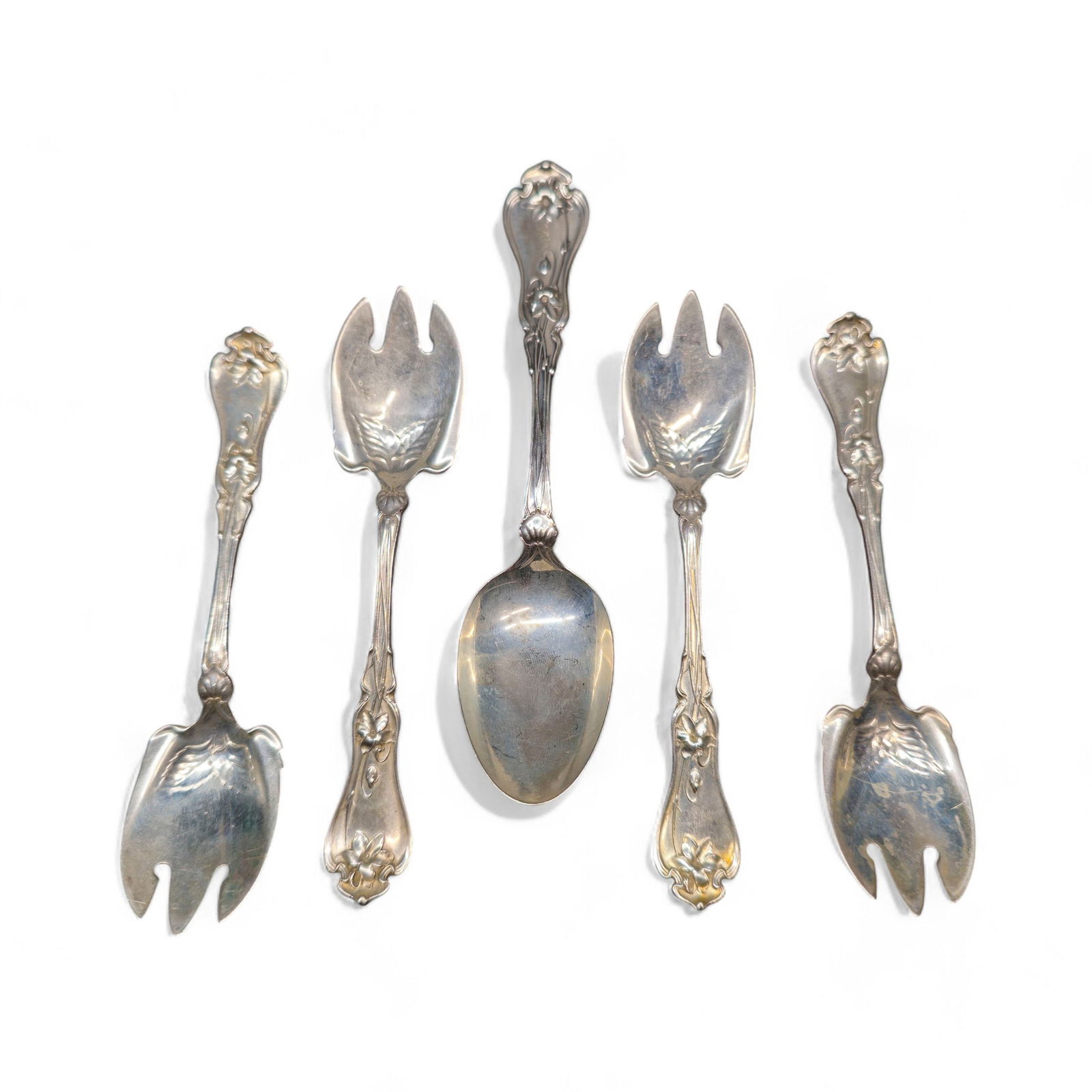 George Wolf Sterling Silver "Violet" Spoons (1 of 12)