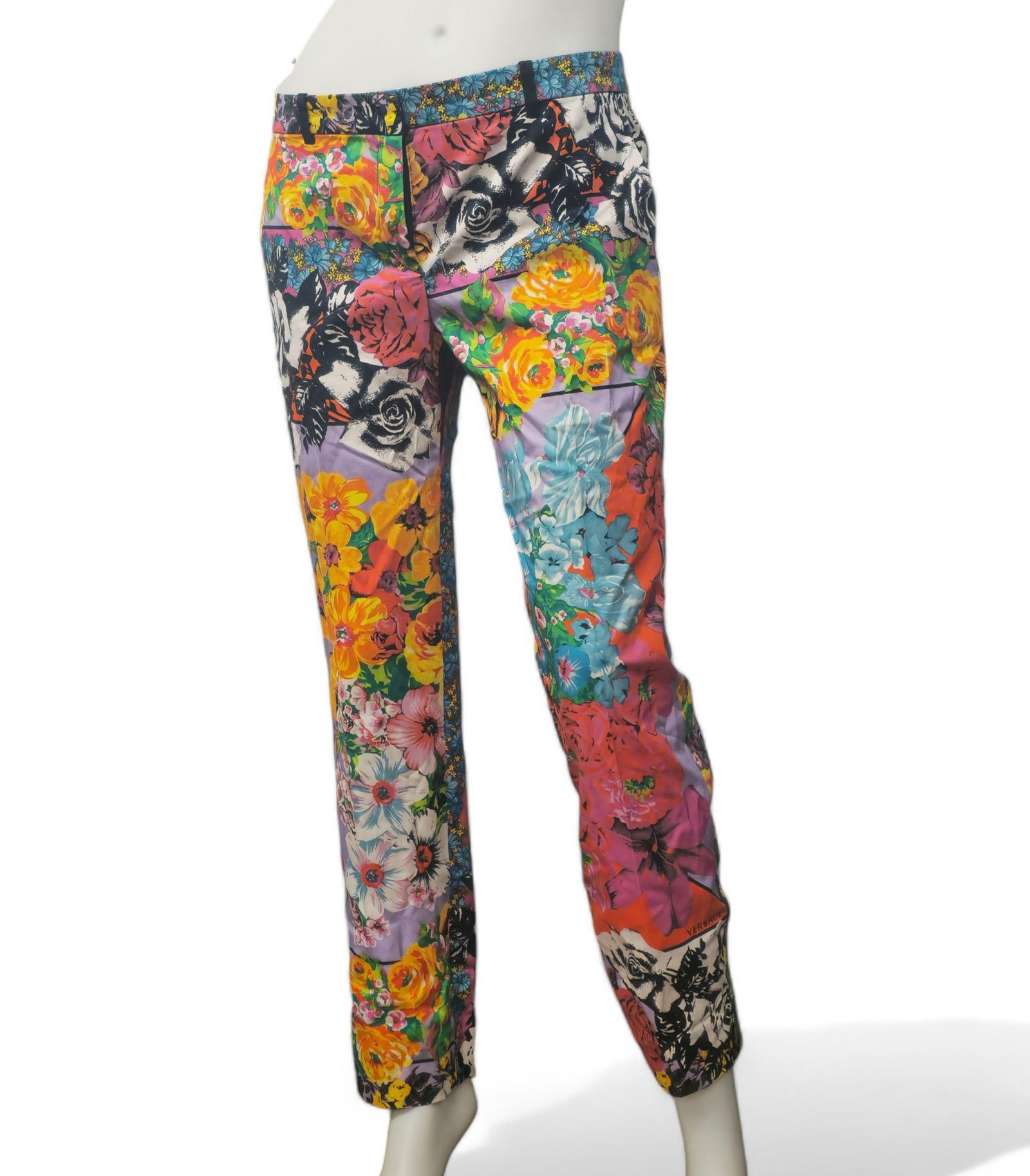 Versace Vintage Floral Patterned Skinny Trouser (1 of 13)