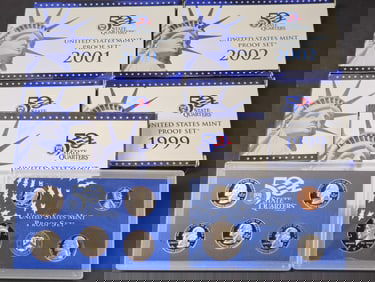 1999-2002 United States Proof Sets