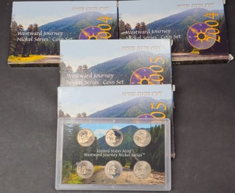 2004 & 2005 U.S. Westward Journey Nickel Series Coin Set
