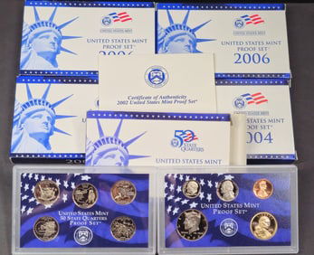 2002, 2004, 2006 United States Proof Sets