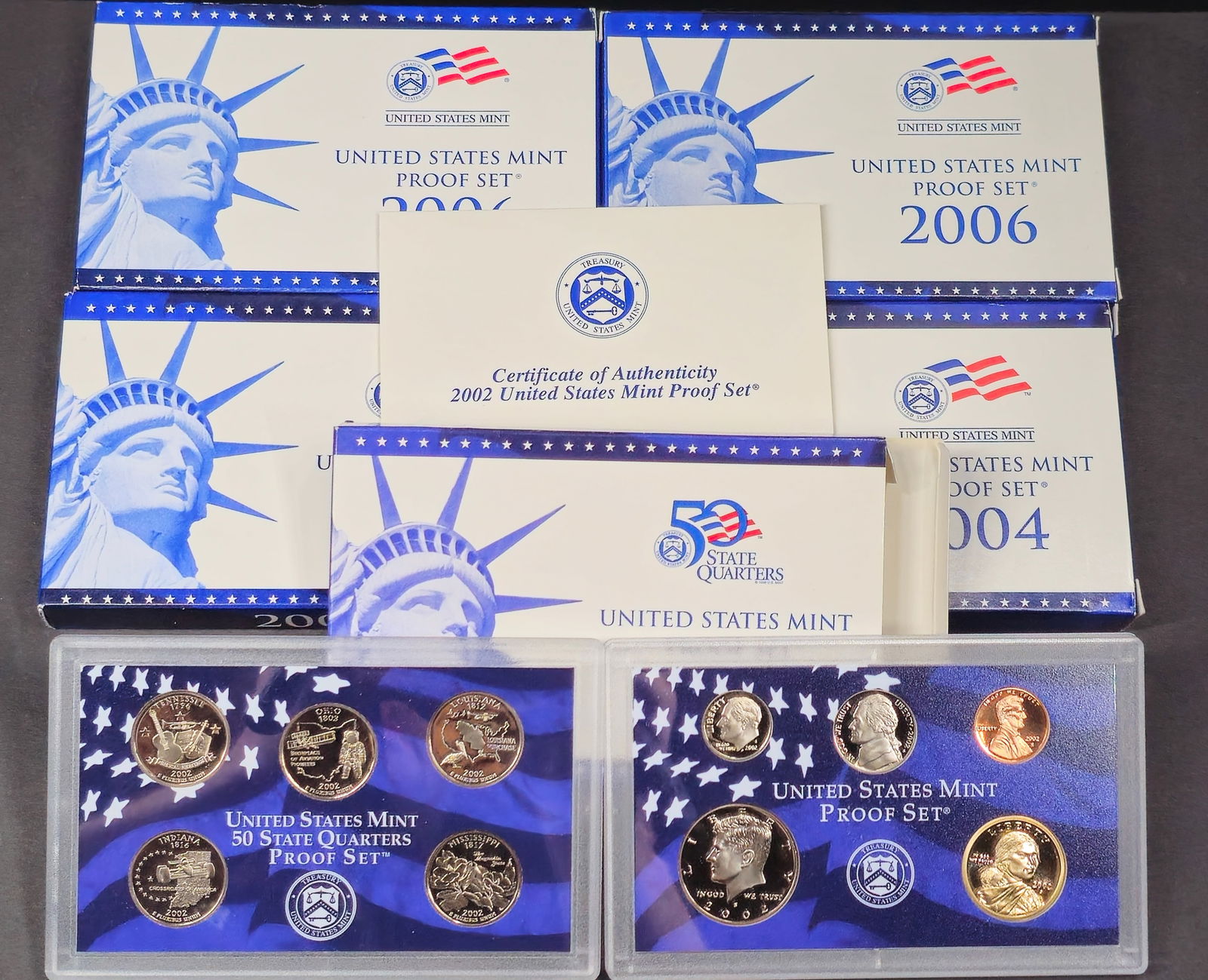 2002, 2004, 2006 United States Proof Sets (1 of 3)