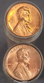 1964 & 1968-D Lincoln Cent BU Rolls