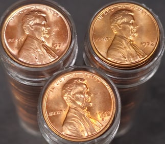 1971 & 1972 Lincoln Cent BU Rolls