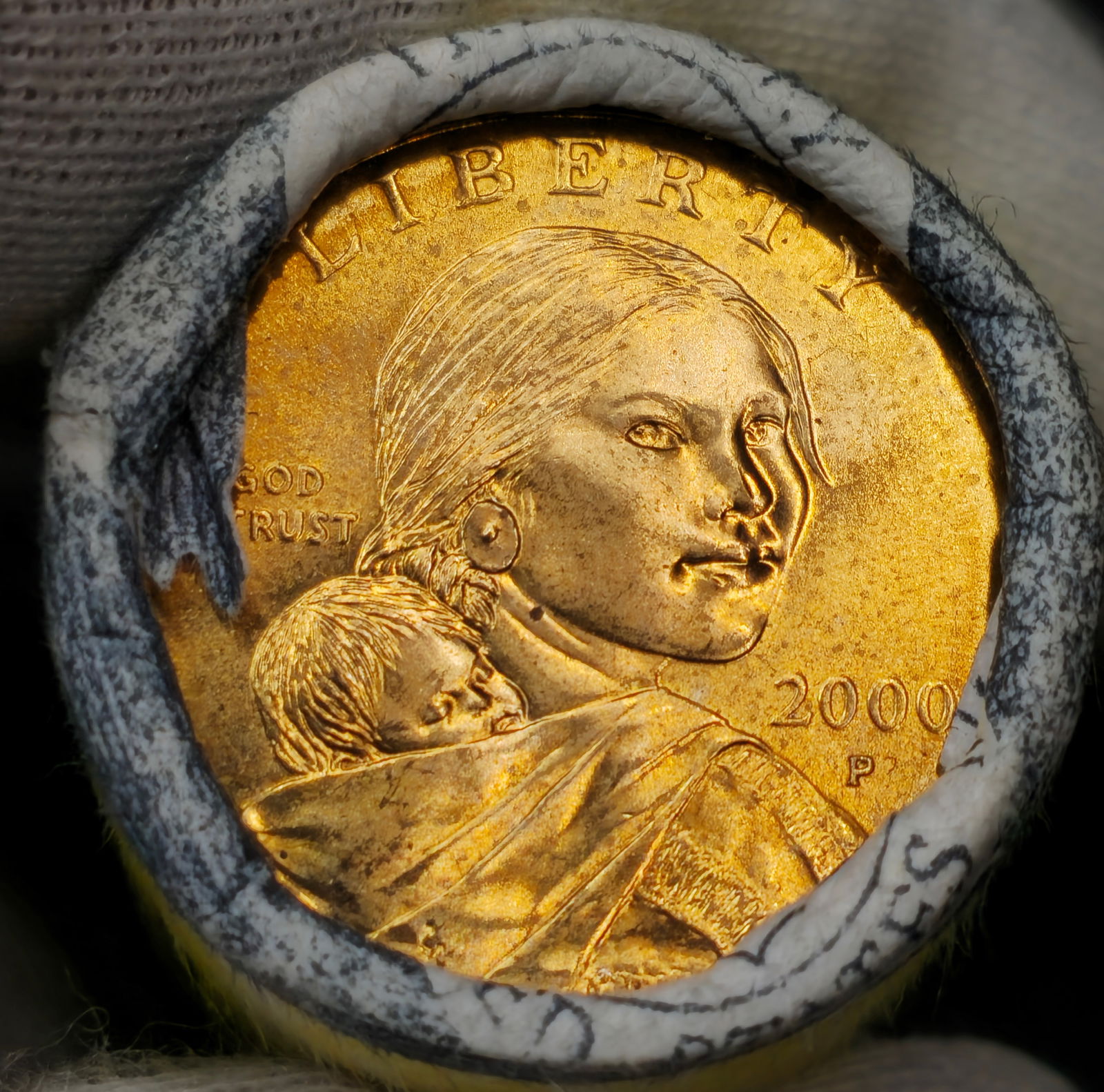 2000-P Sacagawea Dollar Roll (1 of 3)