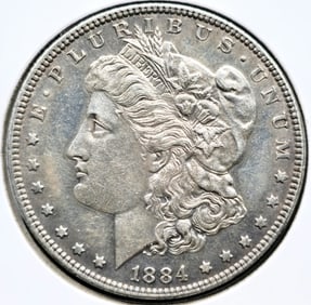 1884 Morgan Silver Dollar Coin