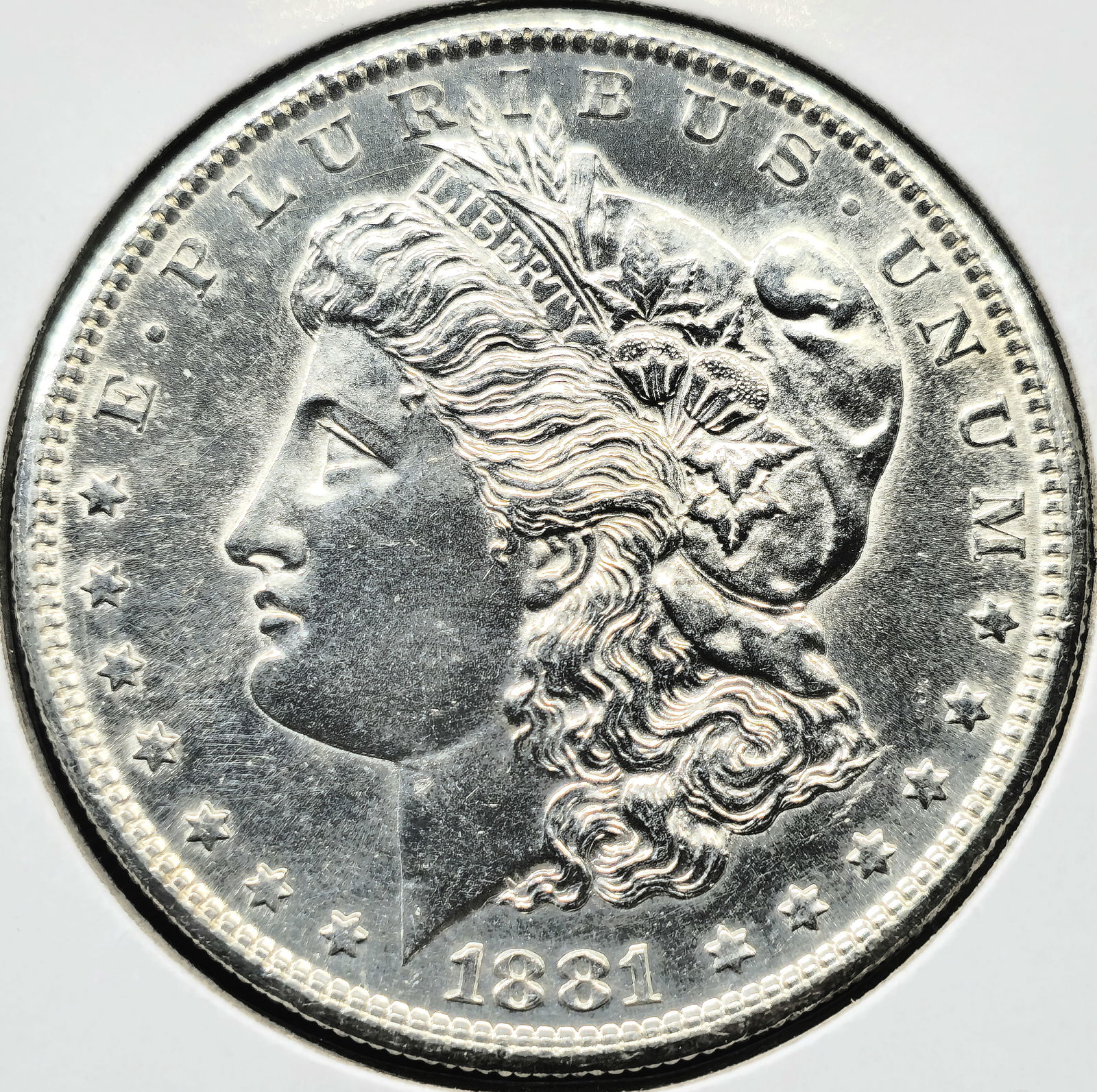 1881-S Morgan Silver Dollar Coin Uncirculated (1 of 2)