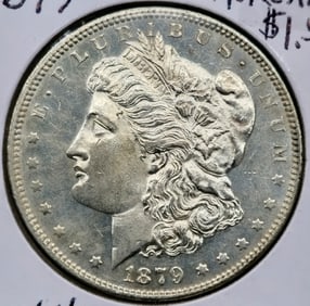 1879 Morgan Silver Dollar DMPL Coin Uncirculated