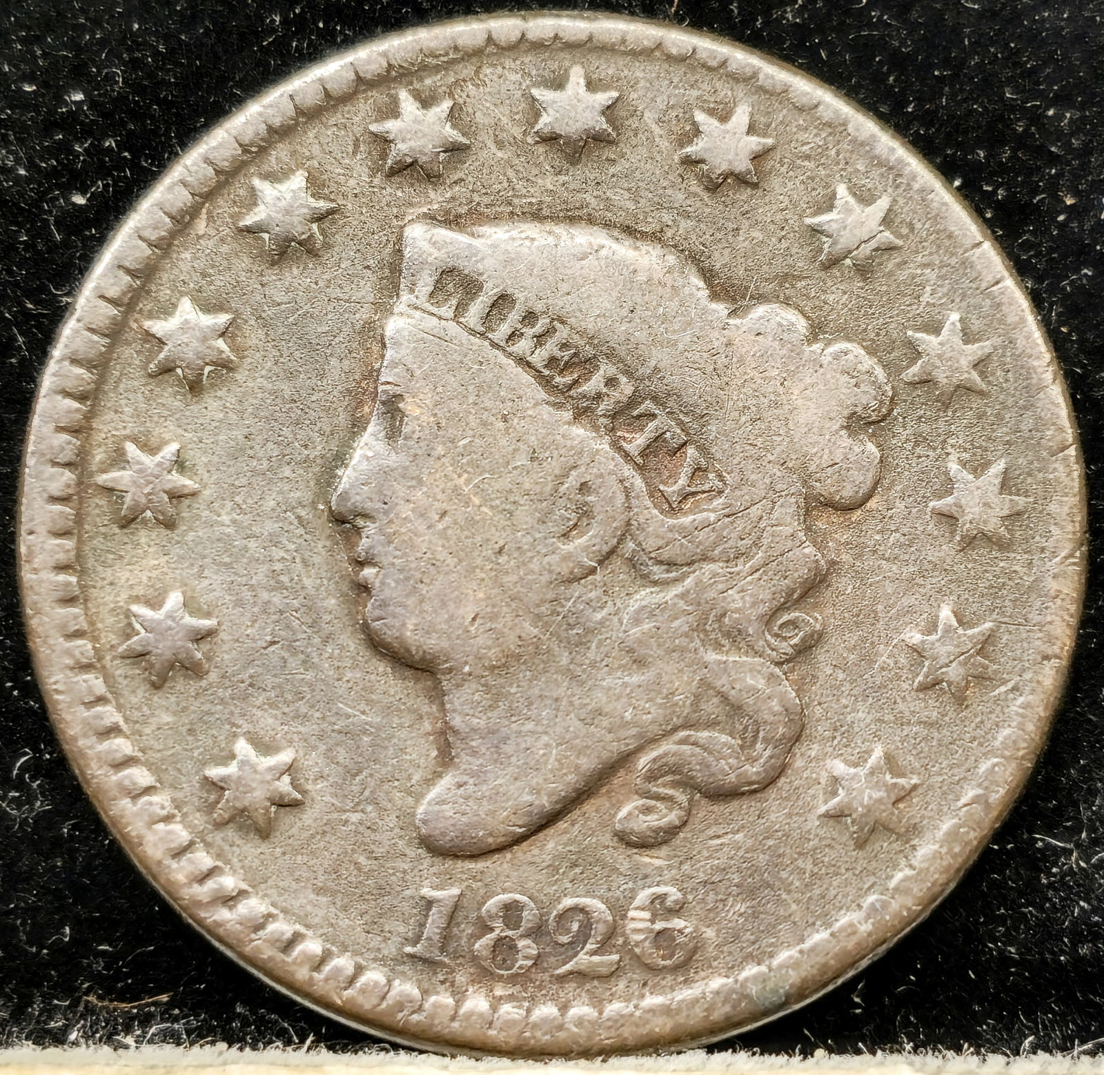 1826 Matron Head Large Cent Coin (1 of 2)