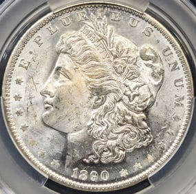 1890-O Morgan Silver Dollar MS 63 CAC