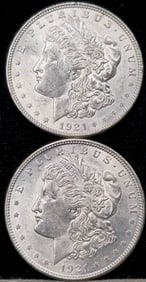 1921 Morgan Silver Dollar Coins Uncirculated