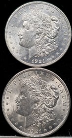 1921 Morgan Silver Dollar Coins Uncirculated