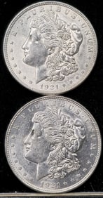 1921 Morgan Silver Dollar Coins Uncirculated