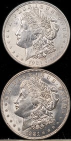 1921 Morgan Silver Dollar Coins Uncirculated