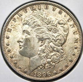 1896 Morgan Silver Dollar Coin Uncirculated
