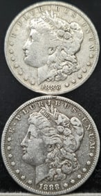 1888-O Morgan Silver Dollar Coins