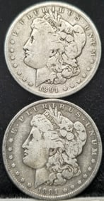 1891-O Morgan Silver Dollar Coins
