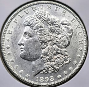 1898 Morgan Silver Dollar Coin Uncirculated