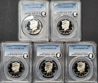 1994-S - 1998-S Kennedy Half Dollar PR69 DCAM PCGS