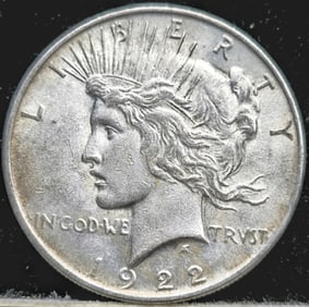 1922 Peace Silver Dollar Coin Uncirculated
