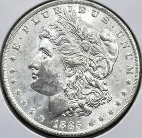 1885-O Morgan Silver Dollar Coin Uncirculated