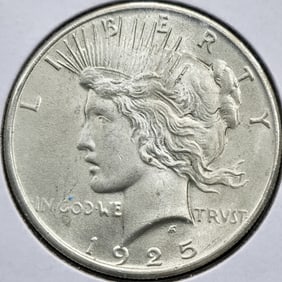 1925 Peace Silver Dollar Coin Uncirculated