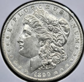 1890 Morgan Silver Dollar Coin Uncirculated