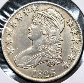 1826 Capped Bust Silver Half Dollar Coin